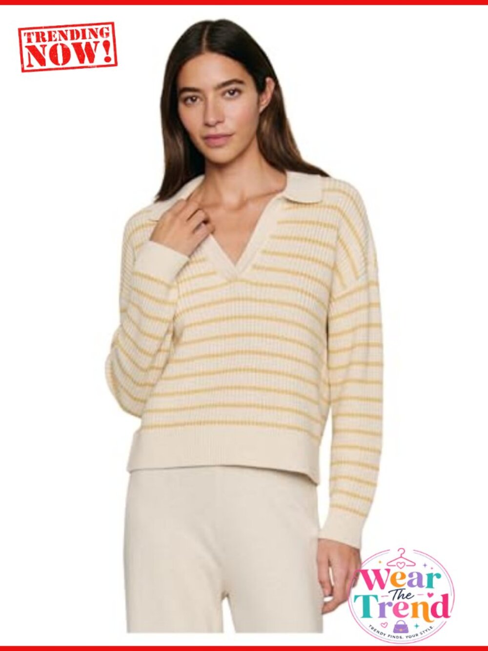 Eco Viscose Cotton Long Sleeve Polo Shirt Relaxed Fit